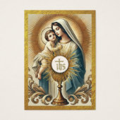 Kommune Mary und Jesus Gold Chalice Gastgeber (Vorderseite)