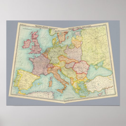 Kommunikation in Europa Poster (Vorne)