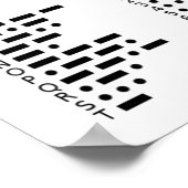 Kommunikation ist eine Frage des Morse Code Spaßes Poster (Ecke)