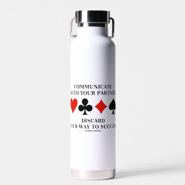 Kommunikation mit Partner Discard Weg zum Erfolg Trinkflasche