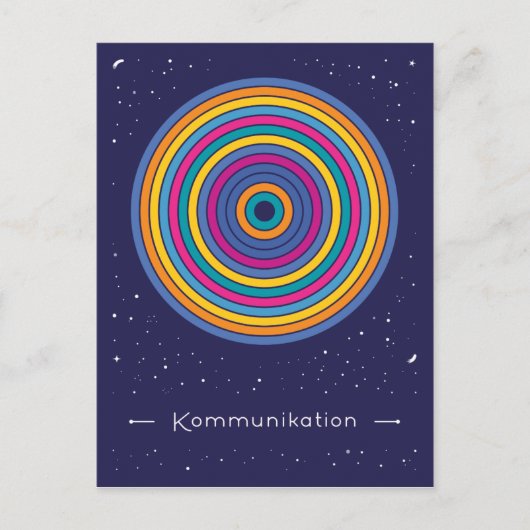 Kommunikation Postkarte (Vorderseite)