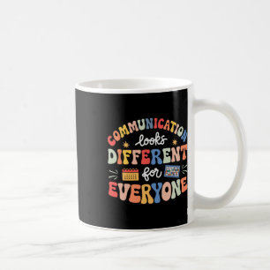 Kommunikation sieht für jeden Autismus anders aus Kaffeetasse