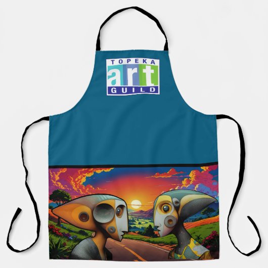 Kommunikation Unterwegs Schürze (Vorderseite)