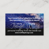 Kommunikation von Herz und Gehirn Visitenkarte (Vorderseite)