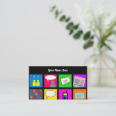 Kommunikations-Fliesen-Tapete, Ihr Name hier Visitenkarte (Stehend Vorderseite)