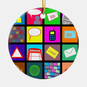 Kommunikations-Fliesen-Tapete Keramikornament