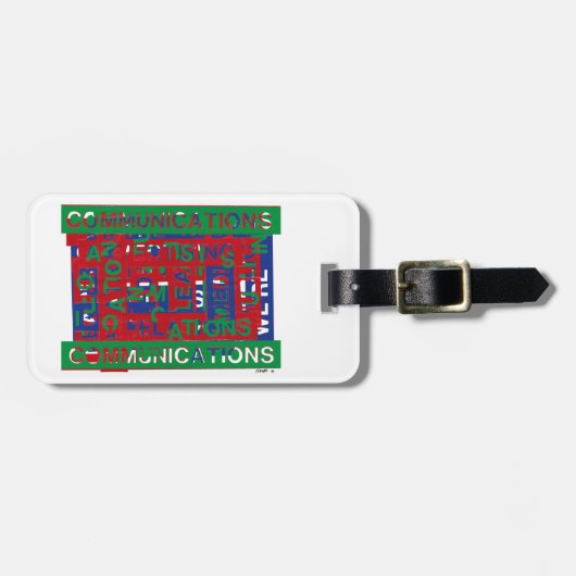 Kommunikationsaufschlüsselung Gepäckanhänger (Vorderseite horizontal)