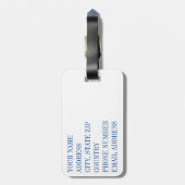 Kommunikationsaufschlüsselung Gepäckanhänger (Rückseite vertikal)