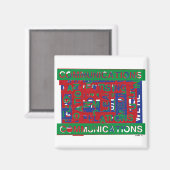 Kommunikationsaufschlüsselung Magnet (Vorderseite/Rückseite)