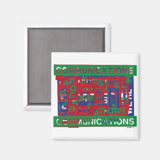 Kommunikationsaufschlüsselung Magnet (Vorderseite/Rückseite)