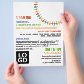 Kommunikationsdesign, Übersetzer und Dolmetscher Flyer (Hand)