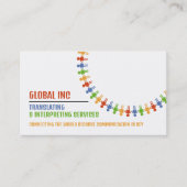 Kommunikationsdesign, Übersetzer und Dolmetscher Visitenkarte (Vorderseite)