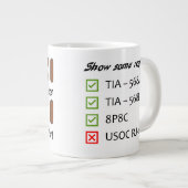 Kommunikationskabel Farbtasse Jumbo-Tasse (Vorderseite Rechts)