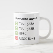 Kommunikationskabel Farbtasse Jumbo-Tasse (Rechts)