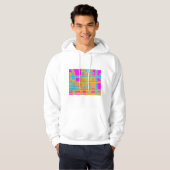 "Kommunikationslinien" Abstrakt - Maßgeschneiderte Hoodie (Vorne ganz)