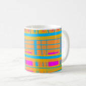 "Kommunikationslinien" Abstrakt - V2 Kaffeetasse (VorderseiteRechts)