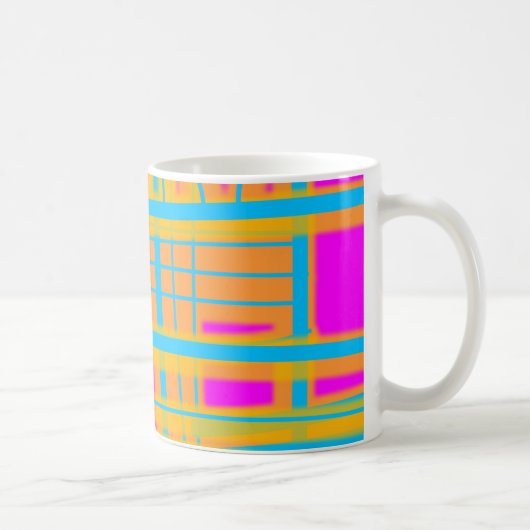 "Kommunikationslinien" Abstrakt - V2 Kaffeetasse (Rechts)