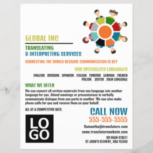 Kommunikationsrad, Übersetzer & Dolmetscher Flyer