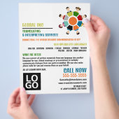 Kommunikationsrad, Übersetzer und Dolmetscher Flyer (Hand)