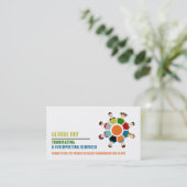 Kommunikationsrad, Übersetzer und Dolmetscher Visitenkarte (Stehend Vorderseite)