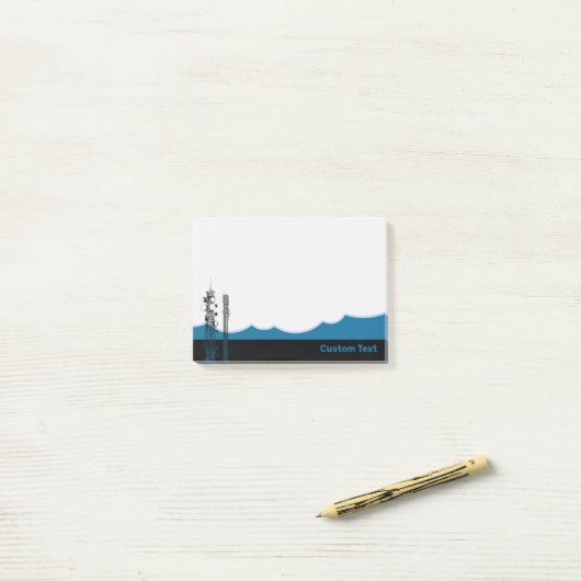 Kommunikationstürme Post-it Klebezettel (Auf Schreibtisch)