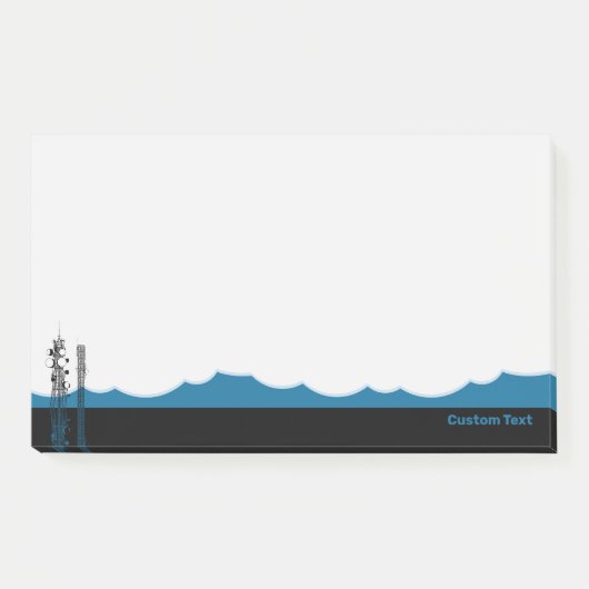 Kommunikationstürme Post-it Klebezettel (Vorderseite)