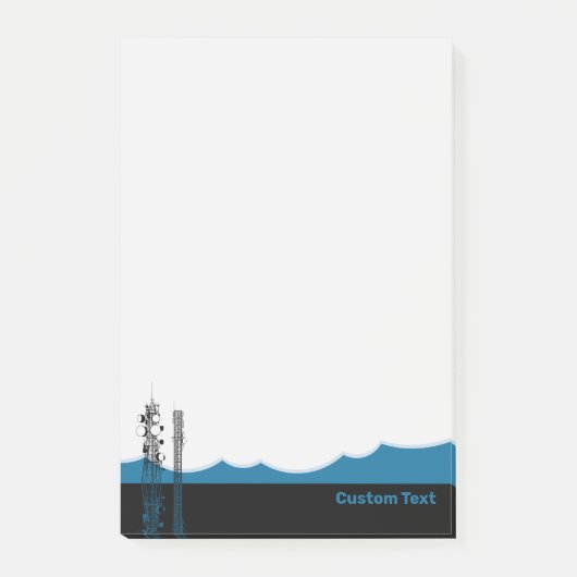 Kommunikationstürme Post-it Klebezettel (Vorderseite)