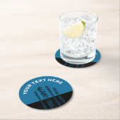 Kommunikationstürme Runder Pappuntersetzer (Vor Ort)