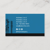 Kommunikationstürme Visitenkarte (Rückseite)