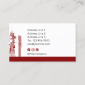 Kommunikationstürme Visitenkarte (Rückseite)