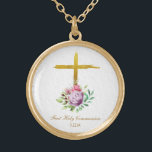 *~* Kommunion AP35 Christliche Bestätigungskreuz Vergoldete Kette<br><div class="desc">( Suche nach AP35 für ähnliche Entwürfe und AP40 ) Blume , Blumenstrauß von Blume am Fuß eines rustikalen schlichten Gold Jesus Cross. Entfernen, Ändern und Ändern von gewollt und beliebig vielen Elementen. Konvertieren Sie das Design für jeden guten Sehzweck, den Sie will. Übertragen Sie es auf jedes von Ihnen...</div>