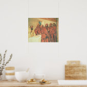 Kommunion aus dem Leben des hl. Benedikts (f) Poster (Küche)