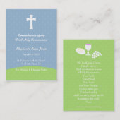 Kommunion Broad of Life Visitenkarte (Vorne/Hinten)