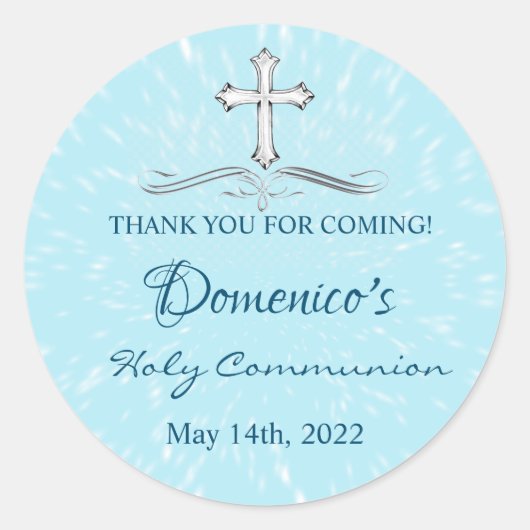 Kommunion Danke, Sticker (Vorderseite)