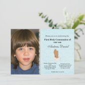 Kommunion Einladung (Stehend Vorderseite)
