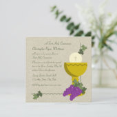 Kommunion Einladung (Stehend Vorderseite)