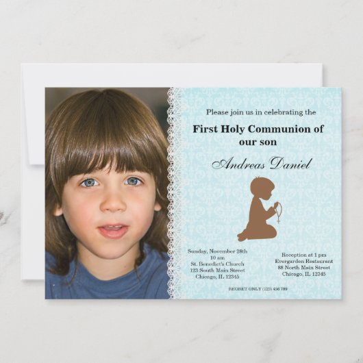 Kommunion Einladung (Vorderseite)