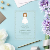 Kommunion Girl Praying Acryleinladungen (In Situ (Hochzeit))