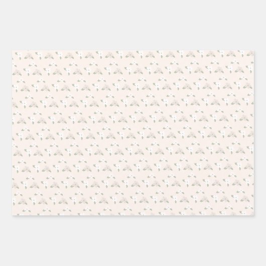 Kommunion Girl Praying Geschenkpapier Set (Vorderseite 3)