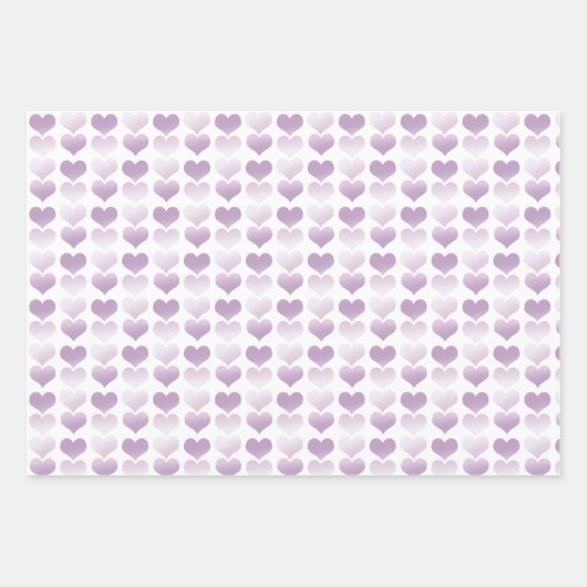Kommunion Lavender Cross Hearts and Dots Geschenkpapier Set (Vorderseite 2)