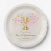 Kommunion Pappteller (Vorderseite)