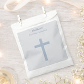 Kommunion Pastel Blue Cross Geschenktütchen (Ausgeschnitten)