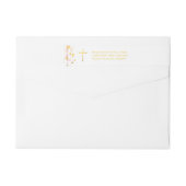 Kommunion Pink und Gold Confetti (Rückseite)