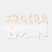 Kommunion Pink und Gold Confetti Geschenkschachtel (Ungefaltet)