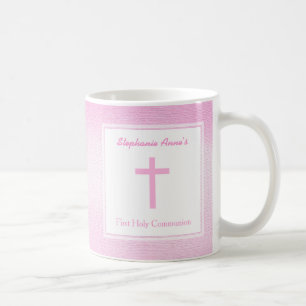 Kommunion Pink Watercolor Kaffeetasse