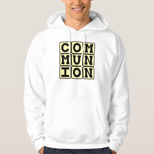Kommunion, religiöses Opfer Hoodie (Vorderseite)