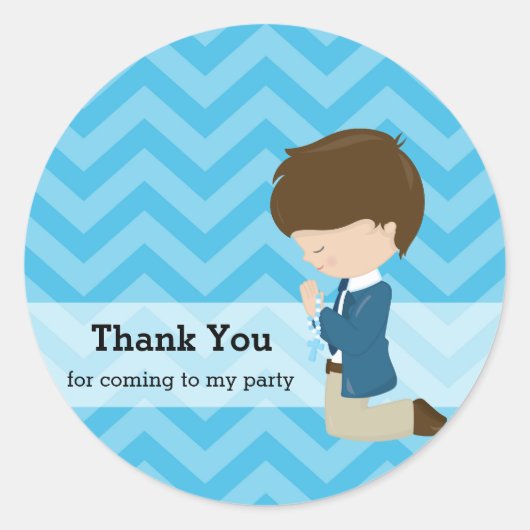 Kommunion Runder Aufkleber (Vorderseite)