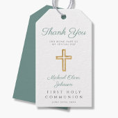 Kommunion über die religiöse Cross Green Boy Geschenkanhänger