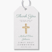 Kommunion über die religiöse Cross Green Boy Geschenkanhänger