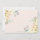 Kommunion über klassische Champagner- und Gold-Fot Einladung (Rückseite)